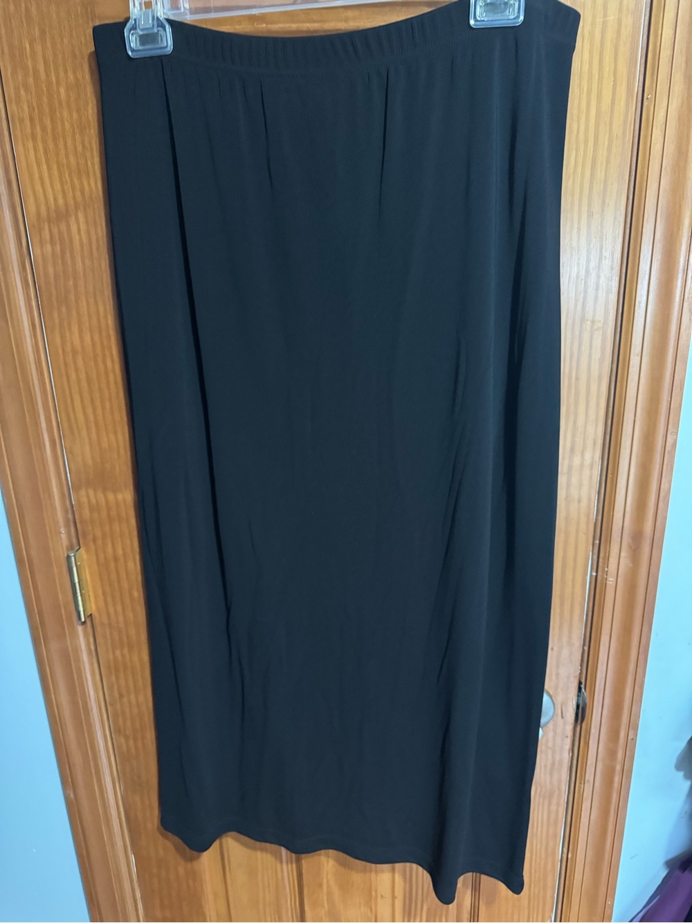 Avenue Black pants with chiffon Skirt with Elastic Waist
